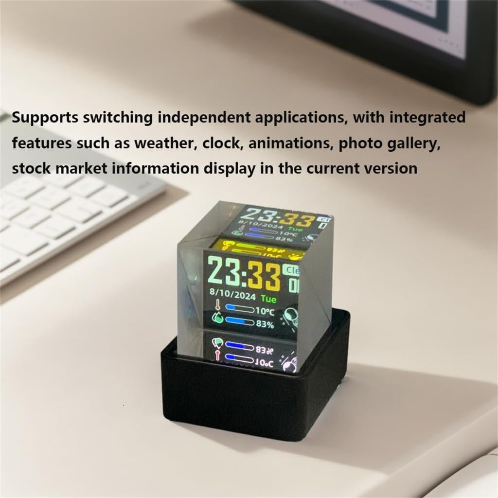 Giaone WiFi Weather Stations Clock Digital Clock with Temperature Humidity
