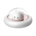 thumbnail image 2 of Rechargeable LED Night Light | Cute Kawaii Cat Lamp - Touch Control | 3-Stage Dimmable | Timer | Portable | Battery Powered | Soothing Nursery Decor | Blue Green | 11.9x11.9x10cm, 2 of 7