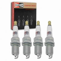 4 pc Champion 9803 Iridium Spark Plugs for PZFR7G-G RC8WMPB4 ZFR7F-11 Ignition Wire Secondary Fits select: 2001-2005 HONDA CIVIC, 1989-2004 PORSCHE 911