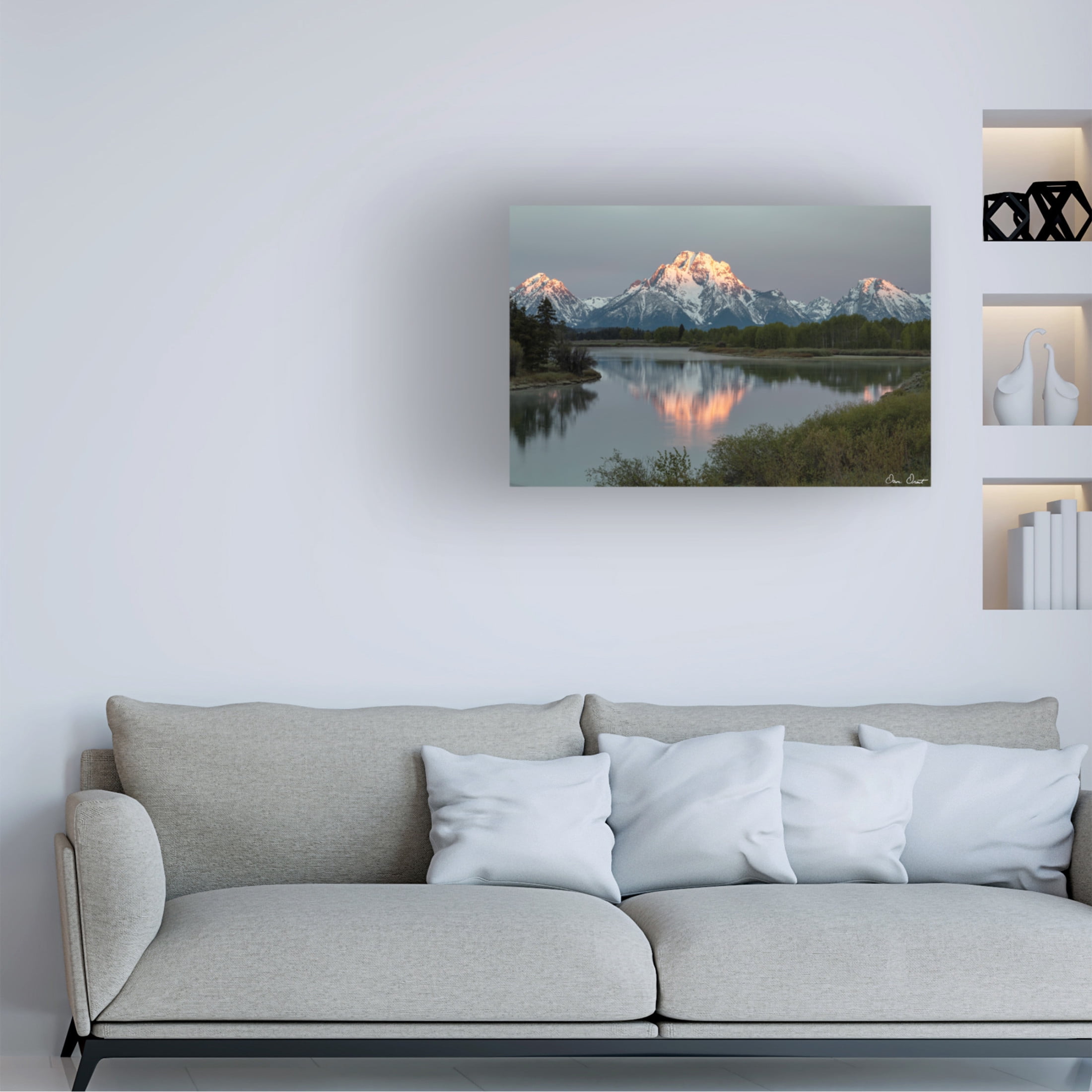 Trademark Fine Art David Drost  Mountains of Wyoming I Canvas Wall Art
