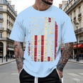 thumbnail image 2 of CHENge Men's 250 Anniversary USA 250th American Flag Patriotic 250 Years Short Sleeve Crew Neck T-Shirt, 2 of 4
