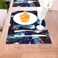 thumbnail image 5 of LNWH Abstract Watercolor Jellyfish Pattern Placemats, 6 PCS Heat Resistant Washable PVC Table Mats, 18"x12", 5 of 6