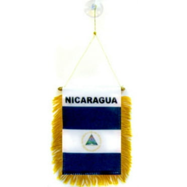 Puerto Rico Double-Sided Window Flag With Suction Cup & Mini Boxing Gloves - 3x4.5 Inch