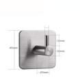 thumbnail image 5 of Hooks 4 Pack - Less Steel Towel Hooks - Stick On Coat Hooks, 5 of 5