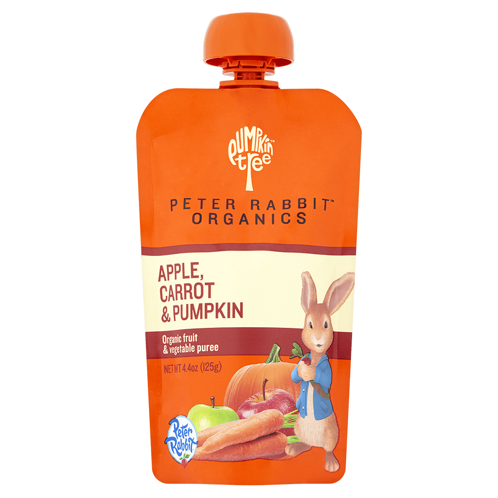 Peter Rabbit Organics Apple, Carrot & Pumpkin Organic Puree, 4.4 oz