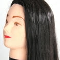 thumbnail image 2 of Yucurem Professional Hairdressing Training Mannequin Practice Head 65cm Black Hair, 2 of 7