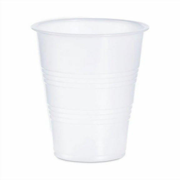 High-Impact Polystyrene Cold Cups, 7 oz, Plastic, Translucent, 100/Sleeve, 25 Sleeves/Carton | Bundle of 2