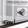 thumbnail image 6 of UKD01 61 to 65 in. x 66 in. H Frameless Double Sliding Shower Door in Matte Black with 3/8 in. (10mm) Clear Glass, 6 of 7