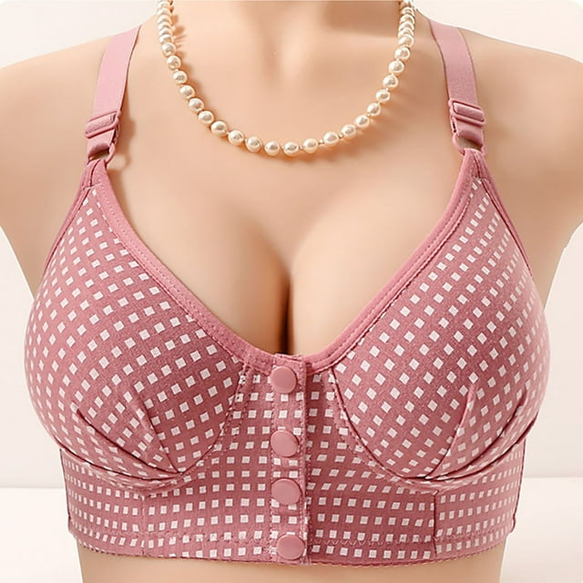 Front Closure Support Bra for Home Comfort and Full Coverage Shape with Back Smoothing and Posture for Everyday Wear