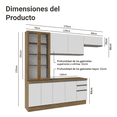 thumbnail image 3 of Cocina Integral Completa Modular Madesa Glamy 270cm MB 16, 3 of 10