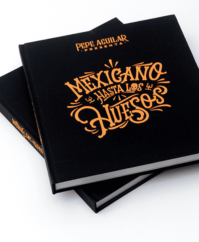 Libro de colección Mexicano Hasta Los Huesos Pepe Aguilar Pasta