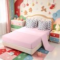thumbnail image 3 of Manfei Rustic Christmas Candle 7pcs Queen Bedding,Winter Holiday Bedding Comforter Set Queen,Pink Reversible, 3 of 7