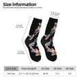 thumbnail image 2 of Logiee Tricolor Koi Fish Trio Print Adult Socks for Men & Women,Calf Socks, Ankle Socks,Boots Socks,Breathable Casual Sock,Unisex Crew Socks, 2 of 6