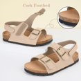 thumbnail image 5 of Sandalias ZUSERIS unisex para niños pequeños, sin cordones, verano, color beige 28, 5 of 5