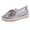 Silver, variant on Vedolay Platform Loafers Women's Soft Flats Loafers,Slip On Comfortable Lightweight Non-Slip Boat Shoes,Silver 8.5