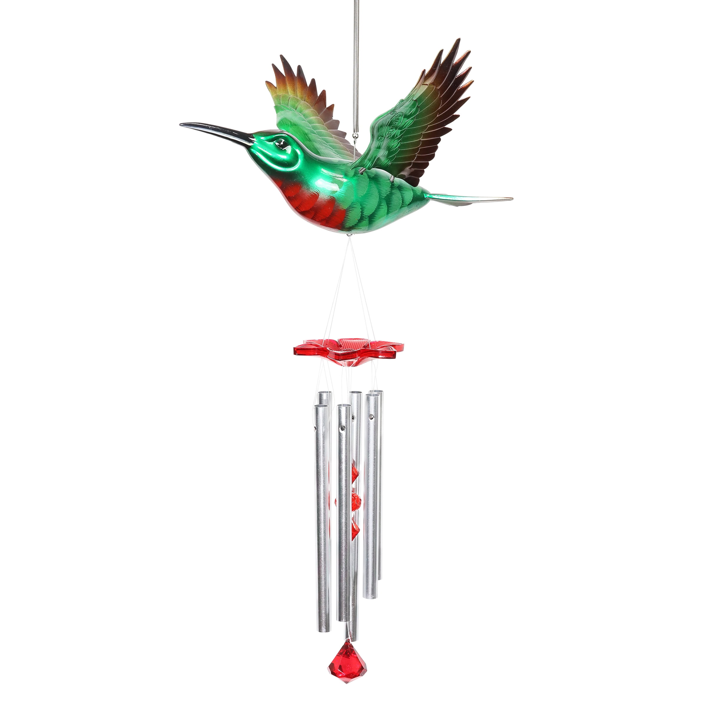 Exhart Large WindyWings Hummingbird Wind Chime, 13 by 24 Inches