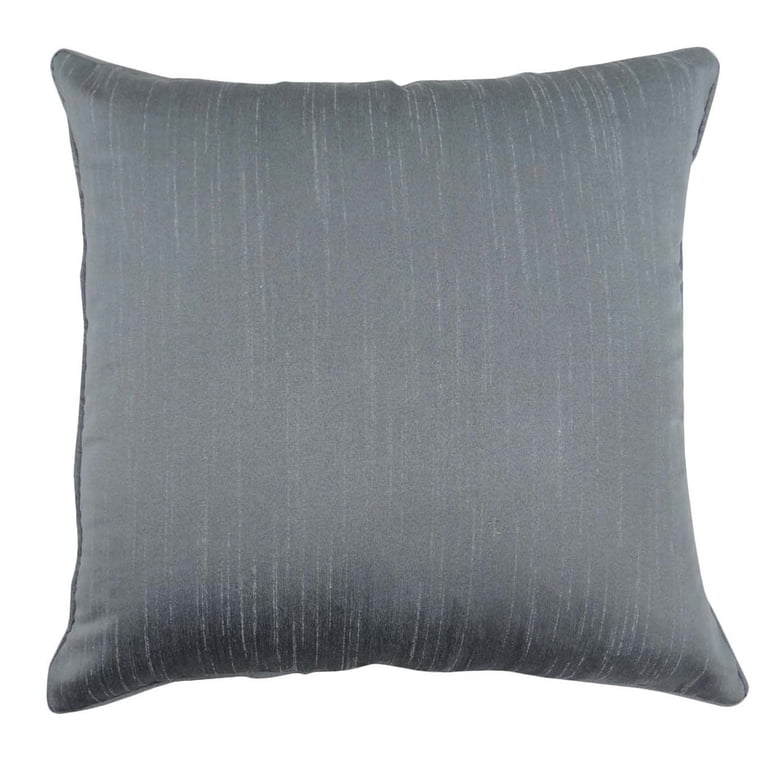 S4Sassy Federa Cuscino Quadrata 30x30 Cm In Seta Dupion Argento Con Paillettes | Cuscino Decorativo Con Cerniera