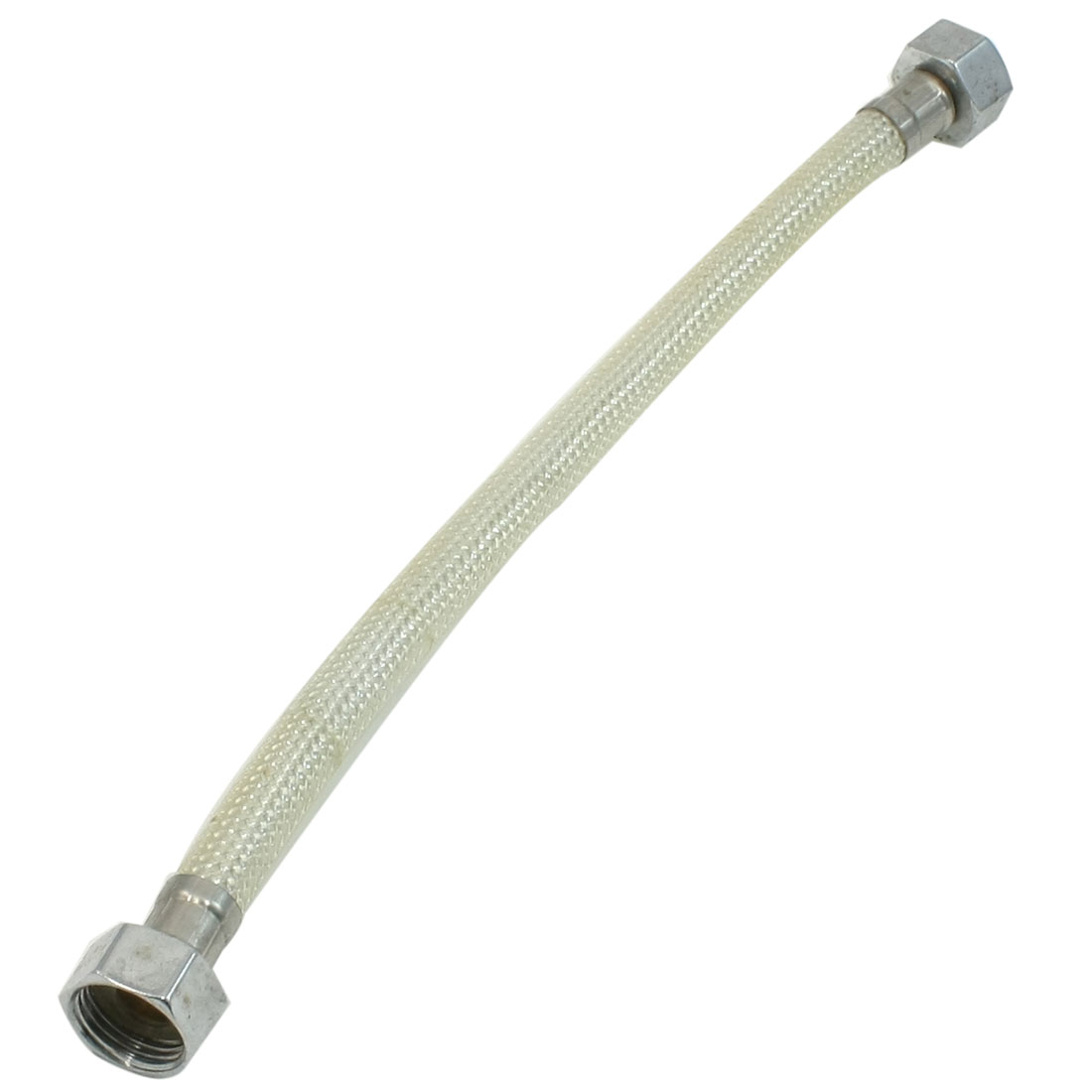 30.5cm Long 1/2" PT Thread F/F Stainless Steel Flexible Braided Shower