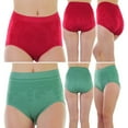 thumbnail image 4 of ToBeInStyle Women's Pack of 3 Randomly Assorted Plus Sized High Waisted Briefs - 4X, 4 of 7