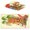 thumbnail image 4 of GZHJMY Tropical Tiki Tribal Aloha Soft Decor 3 Pcs Towels Set, 1 Bath Towel+1 Hand Towel+1 Washcloth, Multipurpose for Bathroom, Hotel, Gym, Spa and Beach, 4 of 5