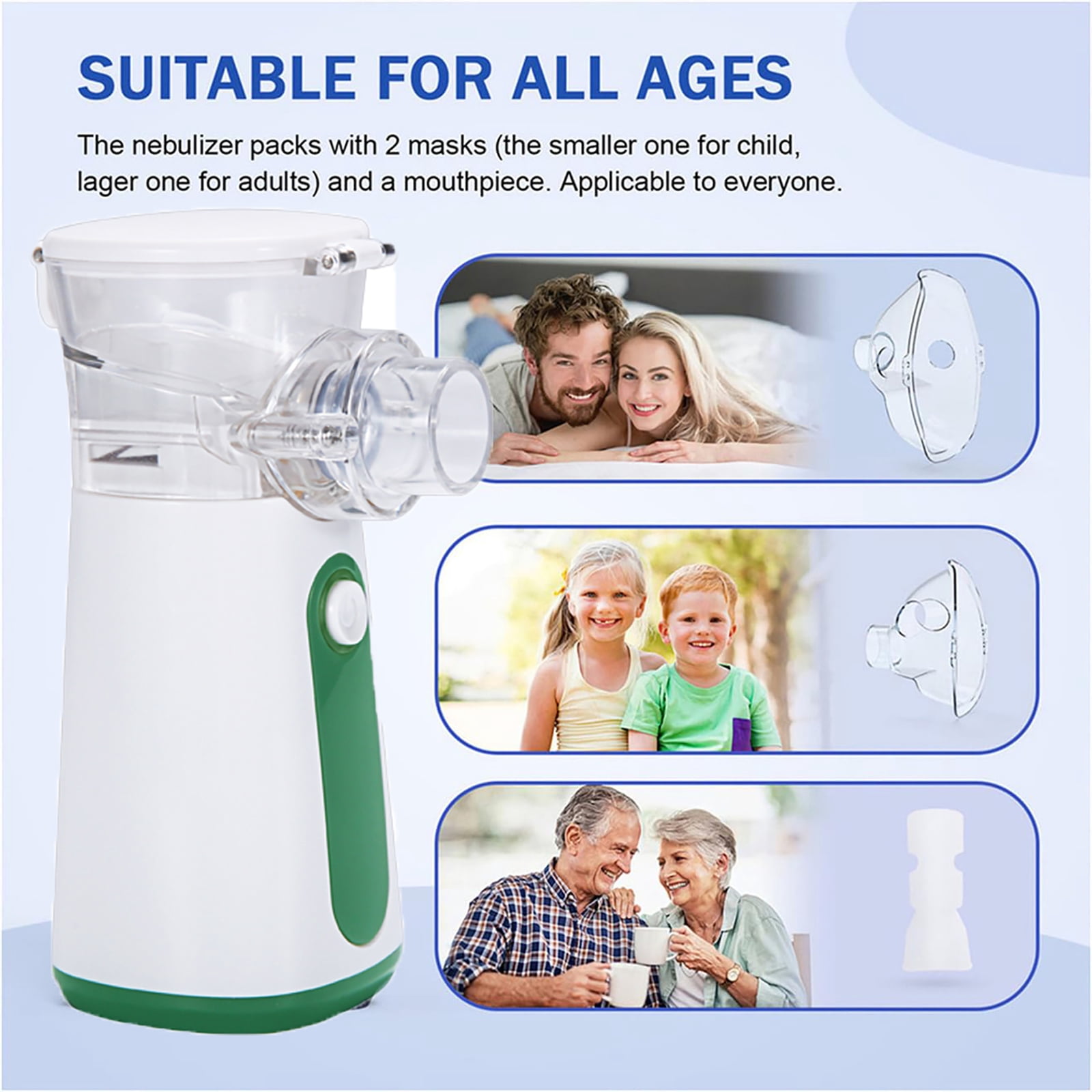 Portable Household Mini Inhaler Mist Machine Ultrasonic Humidifier For Kid Adult