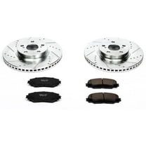 Front Brake Pad and Rotor Kit - Compatible with 2009 - 2019 Toyota Corolla 1.8L 4-Cylinder 2010 2011 2012 2013 2014 2015 2016 2017 2018