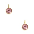 thumbnail image 1 of Jumpingount Birthstone Rhinestone Crystal Alloy Round Jewelry Birthday Necklace Pendants Handmade Chain Decorations Making DIY rosado 2Conjunto, 1 of 6