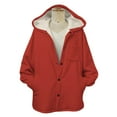 thumbnail image 6 of SDNall Women's Warm Hooded Jacket - Fleece Lined, Long Sleeves, and Cozy, 6 of 7