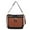 Black Cognac, variant on Evie Women Shoulder bag Vegan Leather Handbag Crossbody Bag by Mia K - Chocolate Beige