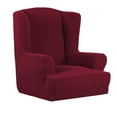 thumbnail image 4 of 2024 Stretch Spandex Armchair piece Wing back Chair Recliner cover Gray, 4 of 8