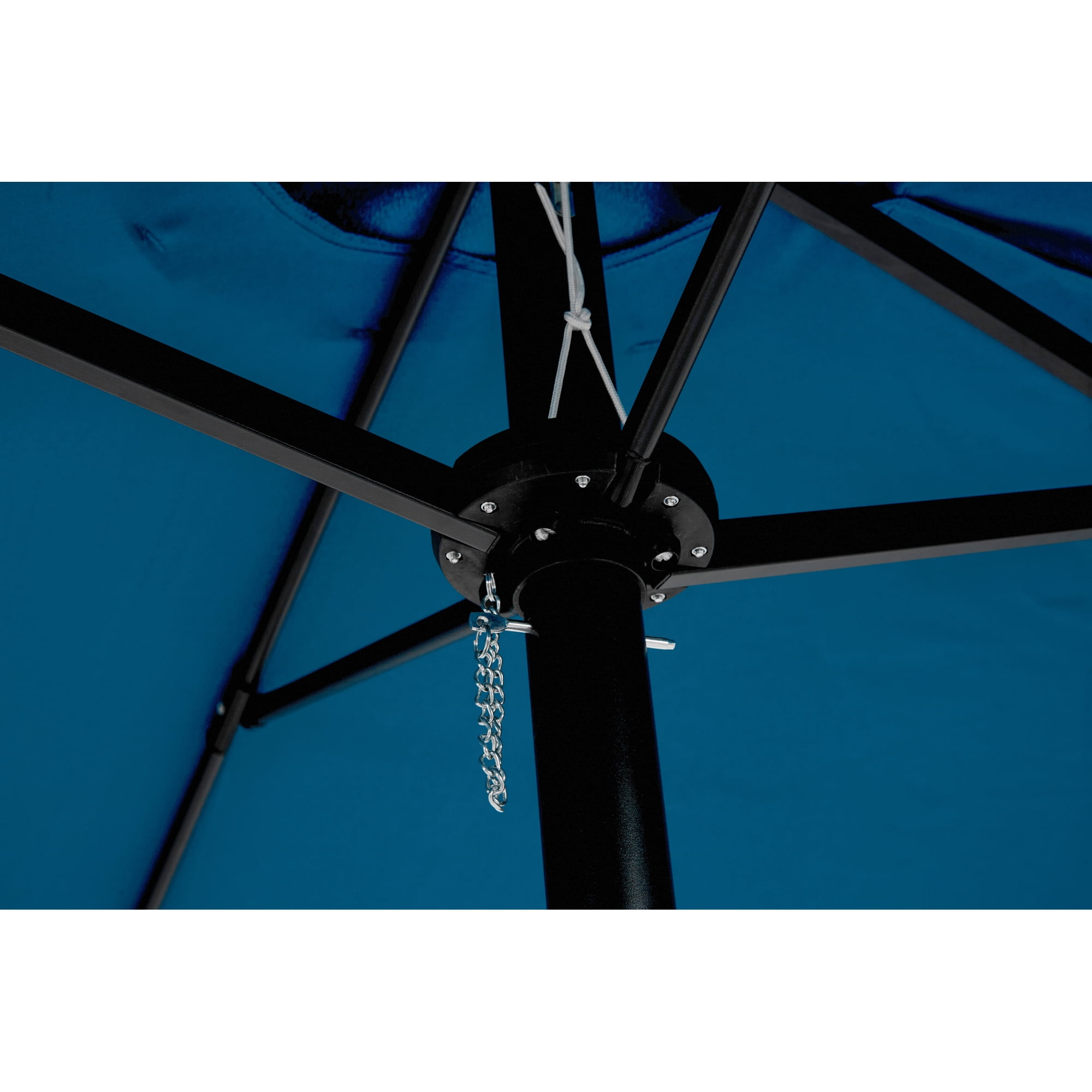 Leumius Large Patio Umbrella,Outdoor Double-Sided Rectangle Big Market Umbrella with Crank Stand,Outside Umbrellas for Poolside Lawn Backyard,Dark Blue(No Base)