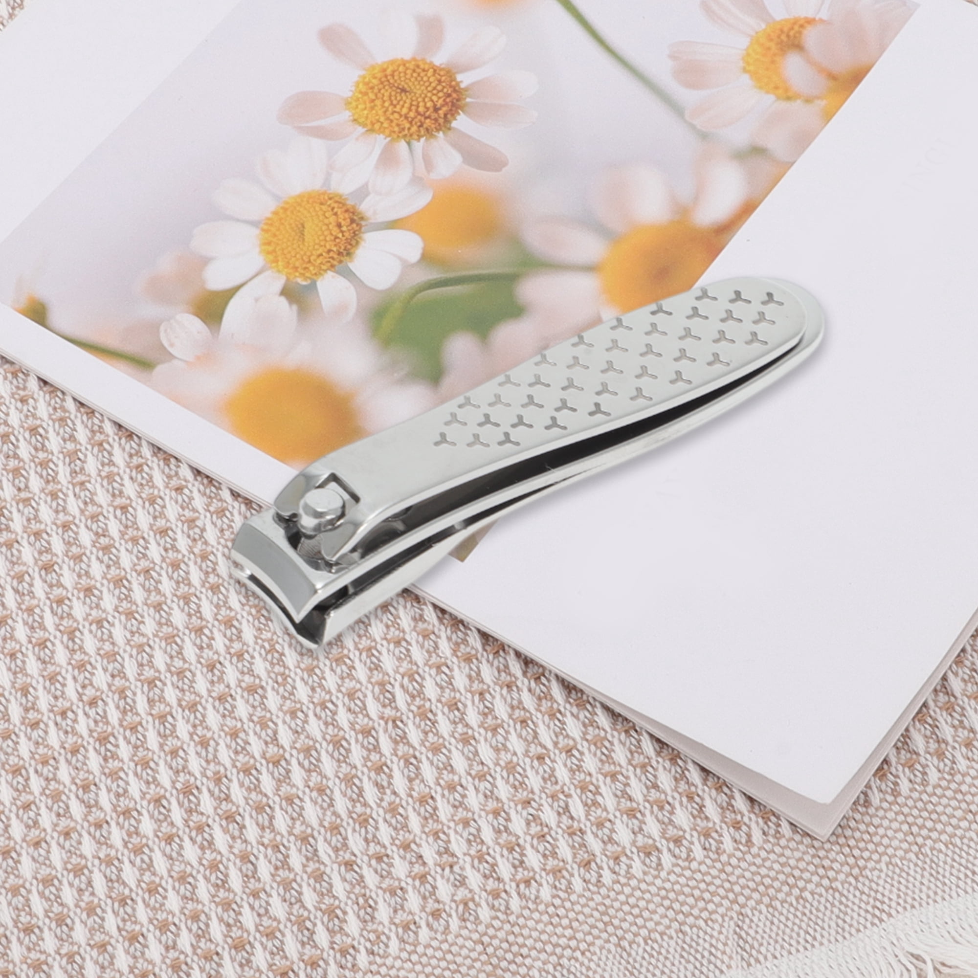 Unique Bargains 1pc Carbon Steel Convenient Nail Clippers 3.15" Length Silver Tone Small