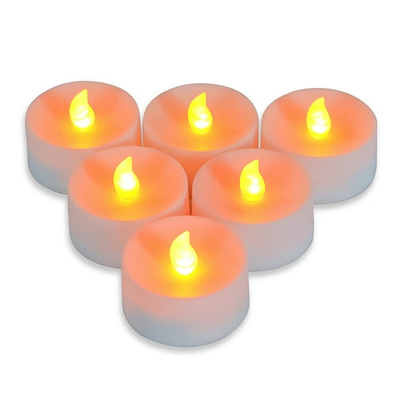 Coofit 6 Pcs Bougie LED Créative Sans Flamme Bougie Chauffe-Plat LED pour Décoration d'Halloween