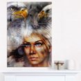 thumbnail image 1 of Design Art - Woman with Flying Eagles, 1 of 3