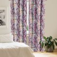 thumbnail image 2 of Ambesonne Floral Curtains, Grunge Continuous Branches, Pair of 28"x84", Eggplant and Pale Seafoam, 2 of 5