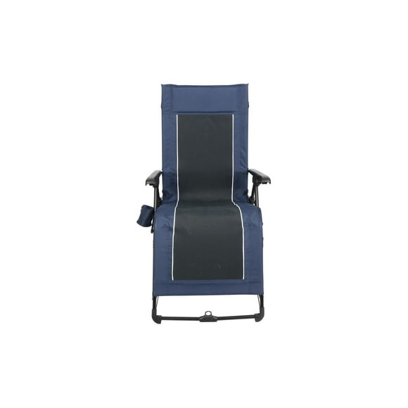 Ozark Trail Quad Zero Gravity Lounger Camping Chair, Blue, Adult, 20.3lbs