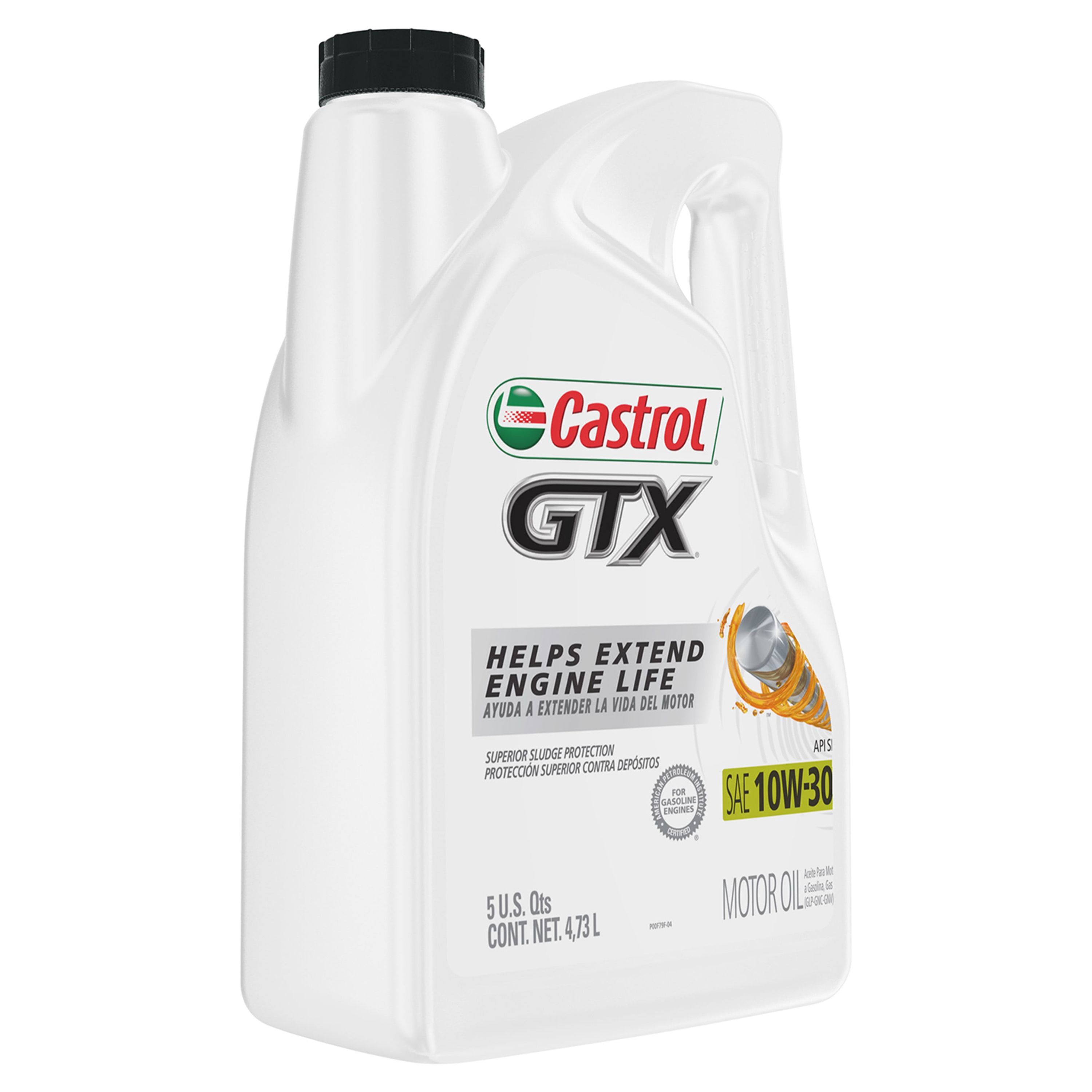 Castrol GTX 10W-30 Conventional Motor Oil, 5 Quarts - image 2 of 14