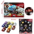 thumbnail image 2 of Disney Pixar Cars Curve Launcher Lightning McQueen Mini Sheriff Sarge Mater Ramone Modelo de coche de metal Regalo de Navidad para niños, 2 of 5