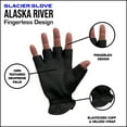 thumbnail image 3 of Glacier Outdoor Alaska River Series Fingerless Windproof Non-Slip Fishing Gloves Black L, 3 of 8