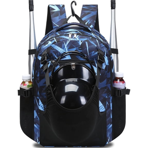 Baseball Softball Backpack for  Boys Girls 6-8 8-12 12-14 Large Youth Bat Bag for Gear Storage Baseball Softball Tball Equipment  Pack with Separate Shoe Bag