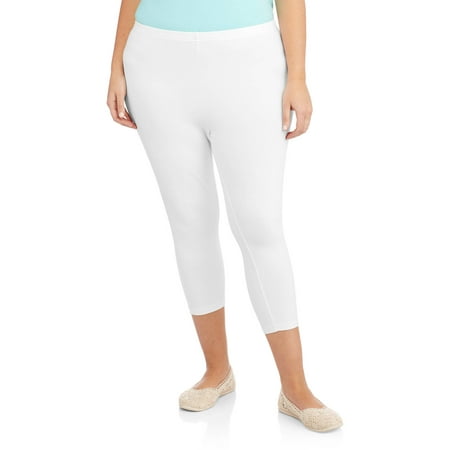 Faded Glory Women's Plus-Size Essential Capri Leggings - Walmart.com