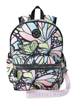 Justice California Girls Mini Backpack Pink Bag Initial T Color Changing  New