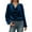 Blue velvet shirt women, variant on Women's Velvet T Shirts Casual Long Sleeve Solid Shirt Cowl Neck Drape Ruched Front Long Sleeve Blouses Tops (Purple,S)