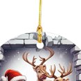 thumbnail image 2 of Alce Decoraciones Papá Noel Dibujos Animados Favores Fiesta Redondos Acrílicos Navidad, 2 of 9