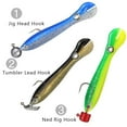 thumbnail image 3 of Dalazy 10Pcs Lure Bait Fishing Soft Loach Artificial Bass Tackle Fake Goods Moving Bouncing Sinking Swimming Accessory A Large C Large, 3 of 6