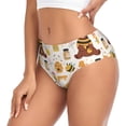 thumbnail image 2 of Fotbe Cute Bee Honey Jar Hive Bear Calzones Estampados para Mujer – Ropa Interior de Algodón, Cómoda, Suave y Elástica-Large, 2 of 6