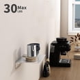 thumbnail image 4 of Danpoo Small Floating Shelf for Wall Storage, Mini Display Shelf for Collectibles, Metal Wall Shelf for Bathroom/Living Room/Kitchen/Bedroom(Silver, 8"), 4 of 14