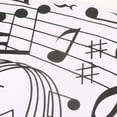 thumbnail image 2 of Pegatinas de pared musicales Yuarrent calcomanías de Lepu Decoración del hogar PVC 57x46cm negro, 2 of 6