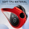 thumbnail image 5 of KOMI Compatible avec Google Pixel Watch 2/Pixel Watch Étui Protecteur d'Écran Givré Mat en TPU Souple Étui de Protection Complète Film d'Écran HD Intégré Accessoires (Rouge, Pixel Watch1/2), 5 of 5