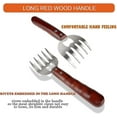 thumbnail image 5 of Meat Shredding Claws Stainless Steel Pulled Pork Shredder For Bbq Shredding Pulling Handing Lifting & Serving Pork Turkey Chicken With Long Wood Handl, 5 of 5